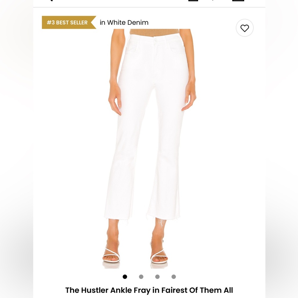 MOTHER Jeans The Hustler Ankle Fray in Fairest of them All